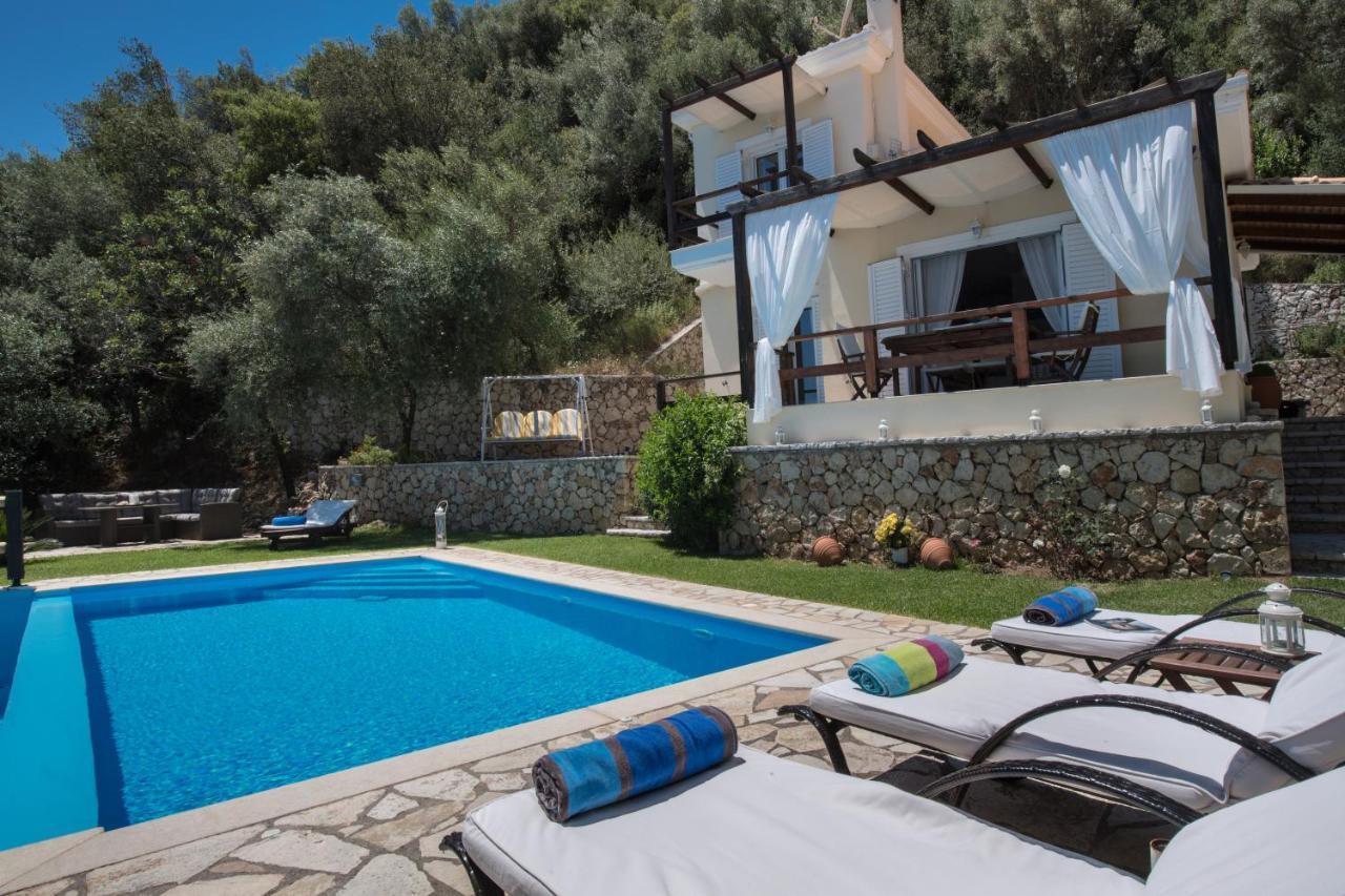 Villa Pasithea - Breathtaking Seaviews, Infinity Pool, Privacy, Close To The Beach Nydri  Esterno foto