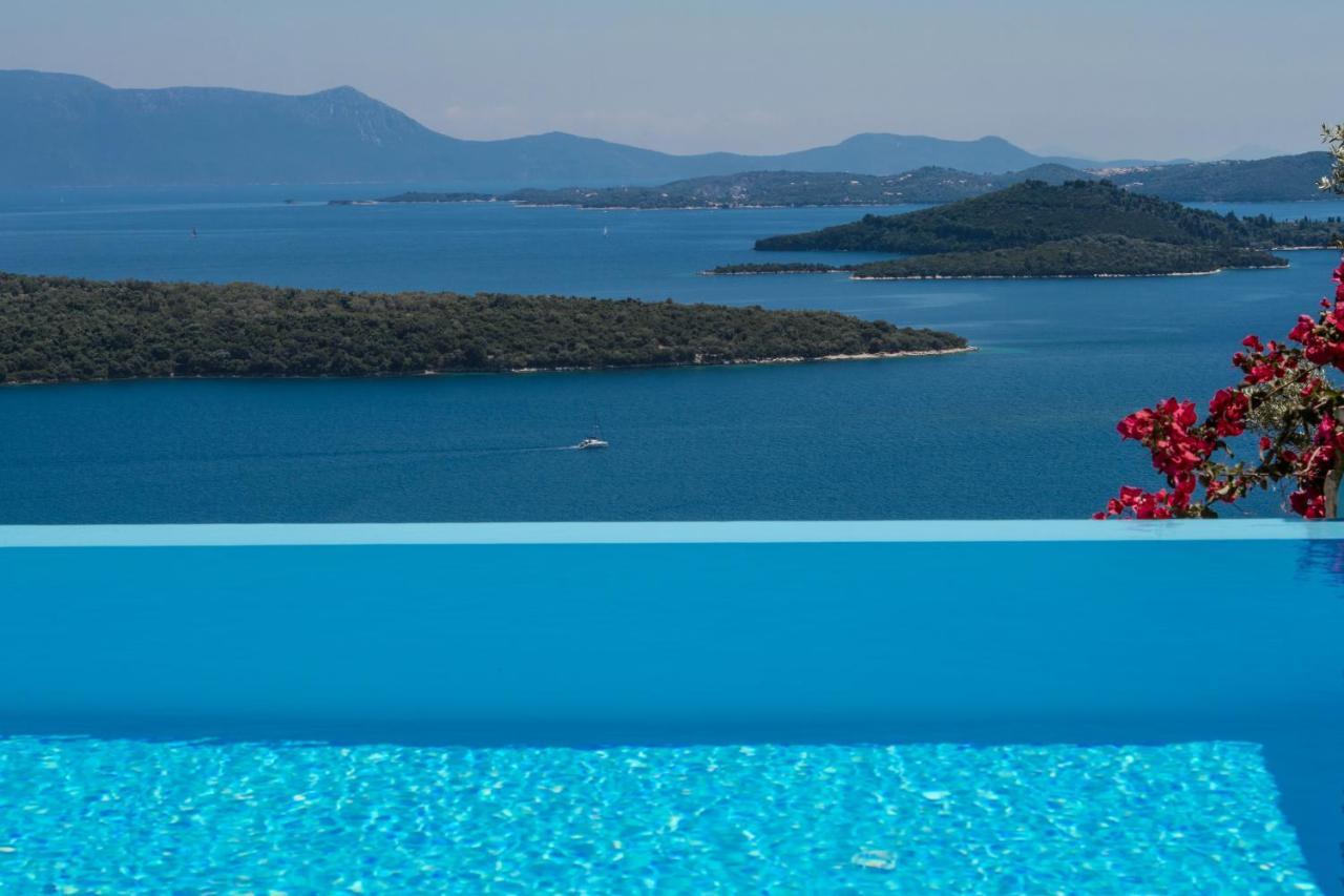Villa Pasithea - Breathtaking Seaviews, Infinity Pool, Privacy, Close To The Beach Nydri  Esterno foto