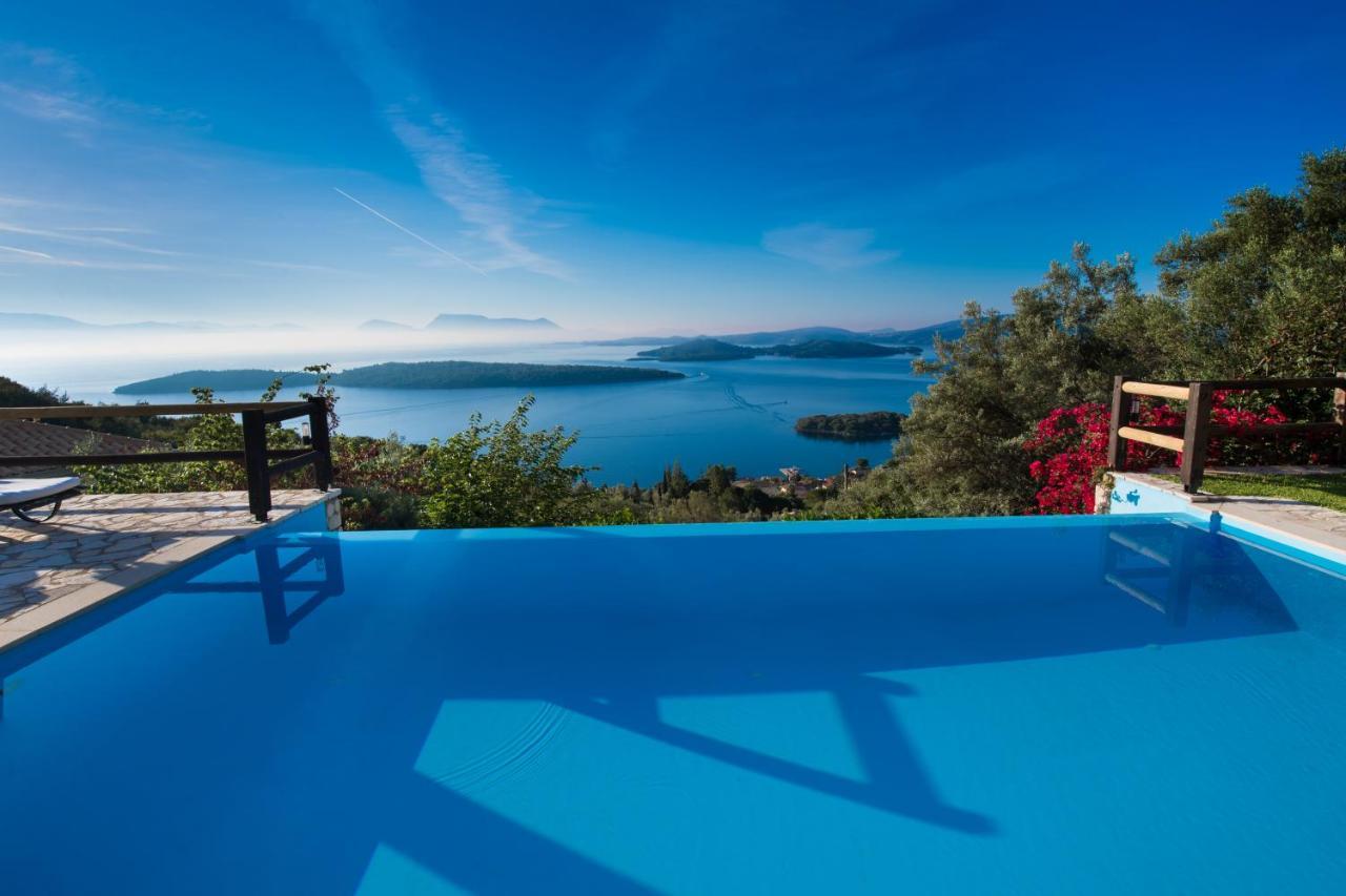 Villa Pasithea - Breathtaking Seaviews, Infinity Pool, Privacy, Close To The Beach Nydri  Esterno foto