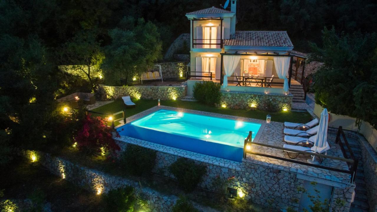 Villa Pasithea - Breathtaking Seaviews, Infinity Pool, Privacy, Close To The Beach Nydri  Esterno foto